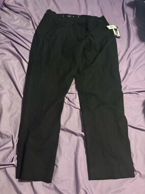 Women Black Dress Pants - Straight Leg